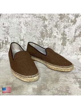 Castaner Stubbs & Wootton Canvas Espadrille Flats in Brown